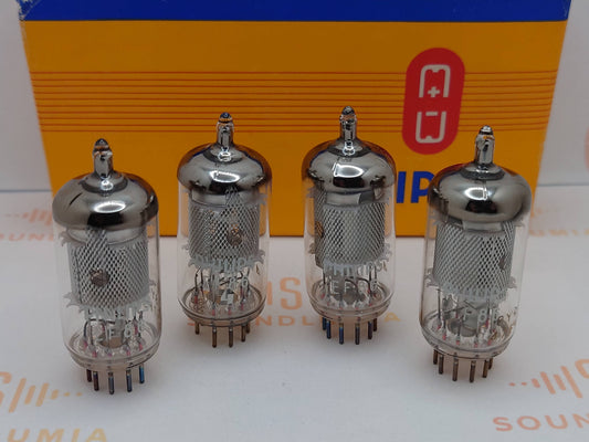 4x Philips EF86 6267 Mesh Plates O-Getter - Heerlen NL 1967 - NOS+