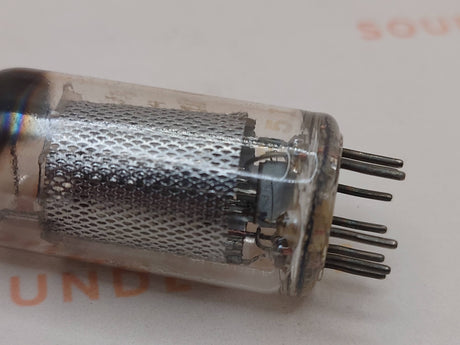 Mullard EF86 9R1 vacuum tube with Mesh Plate and SQ Getter, image 49