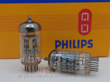 Philips ECC82 12AU7 Plaques courtes O-getter - Heerlen