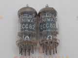 Philips ECC82 12AU7 Plaques courtes O-getter - Heerlen