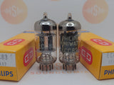 Philips ECC82 12AU7 Plaques courtes O-getter - Heerlen