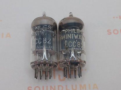 Philips ECC82 12AU7 短板 O 型吸气剂 - Heerlen 