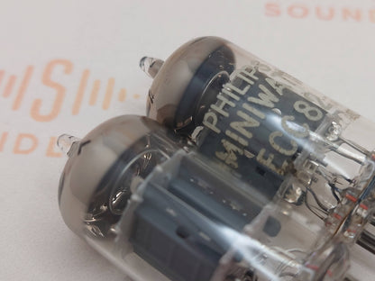 Philips ECC82 12AU7 短板 O 型吸气剂 - Heerlen 