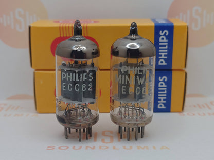 Philips ECC82 12AU7 短板 O 型吸气剂 - Heerlen 