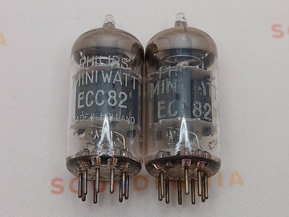 Philips ECC82 12AU7 短板 O 型吸气剂 - Heerlen 