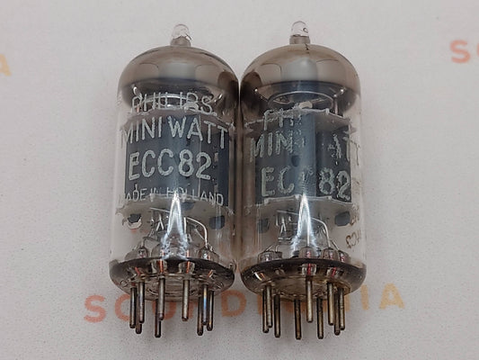 Philips ECC82 12AU7 短板 O 型吸气剂 - Heerlen 