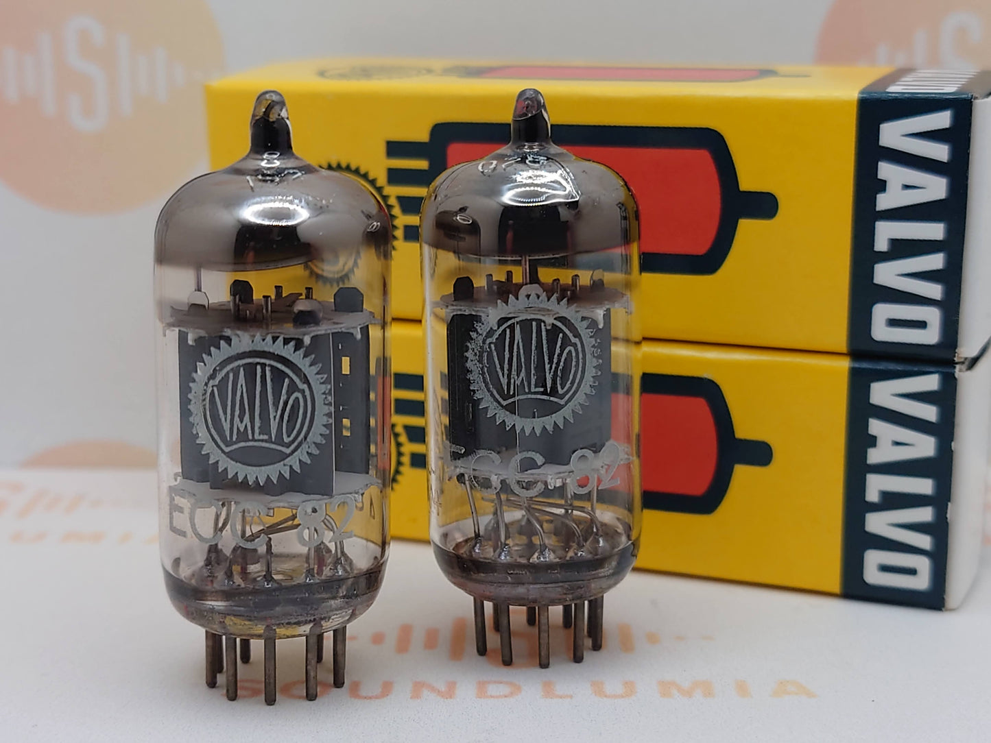 Valvo ECC82 12AU7 O-Getter Short plates Heerlen, NL