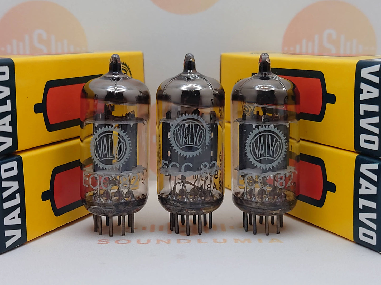 Valvo ECC82 12AU7 O-Getter Short plates Heerlen, NL