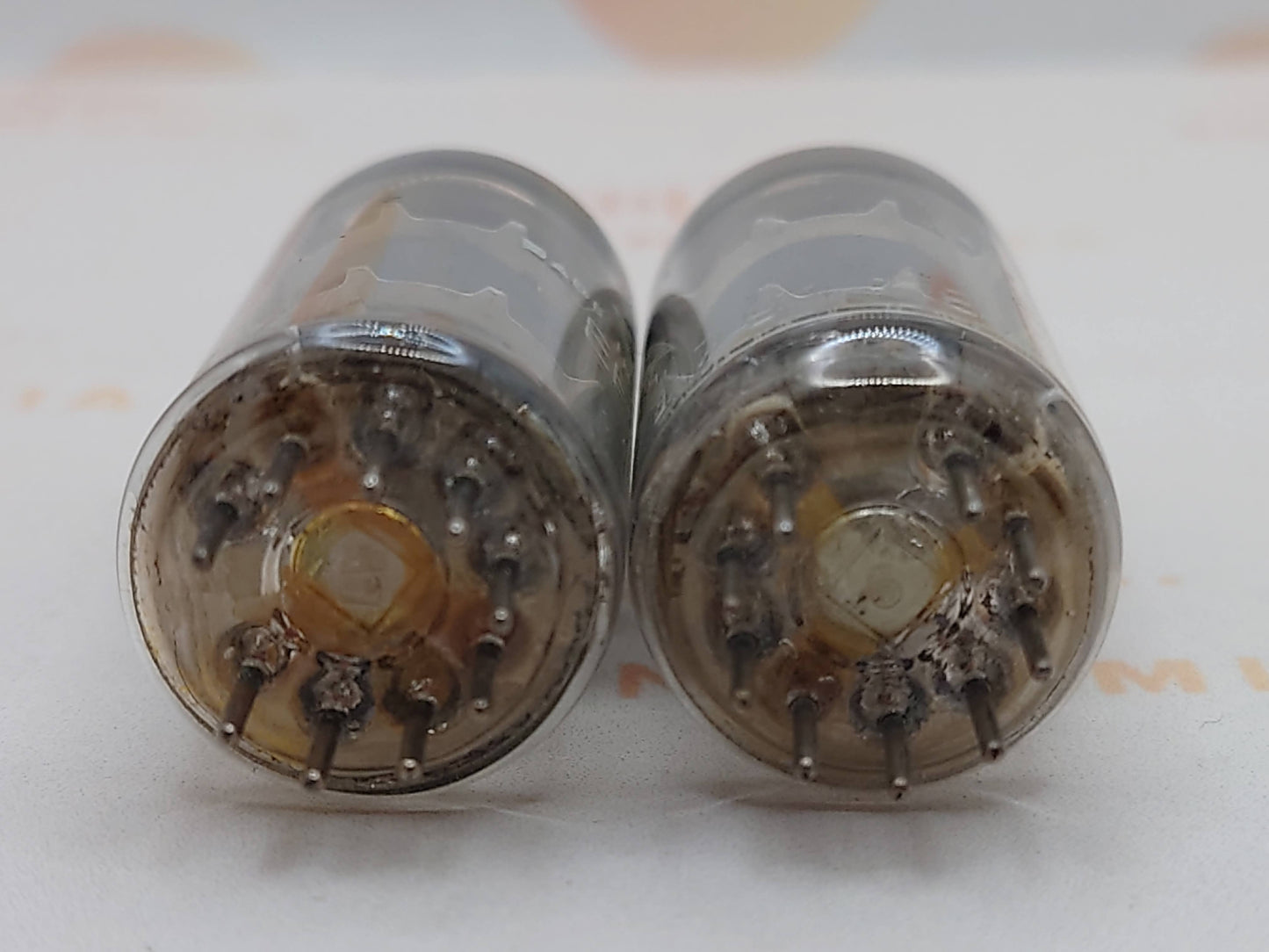 2x Telefunken EF804S O-Getter - ◇ Unten - Ulm 1963 - NOS+ 