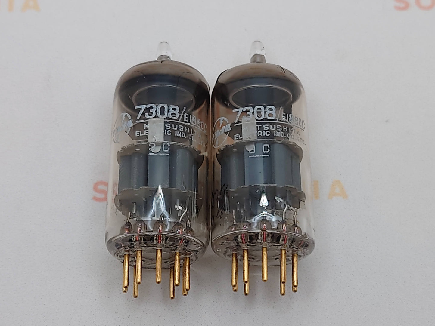 Philips SQ E188CC 7308 D-Getter passendes Paar - Holland 1959/60 VR0/VR1 - NOS