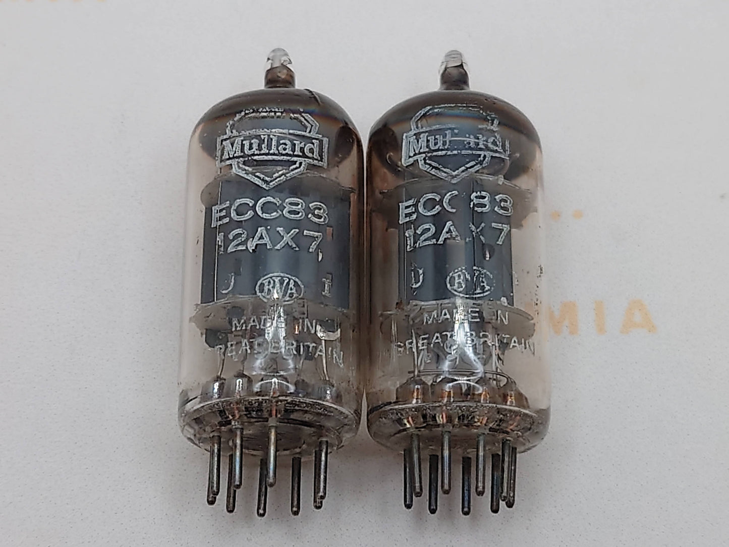 Mullard ECC83 12AX7 Short Plates