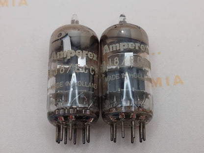 4x Amperex ECC88 6DJ8 O-Getter - Heerlen, NL '62 - Gleicher Code - In der Nähe von NOS 