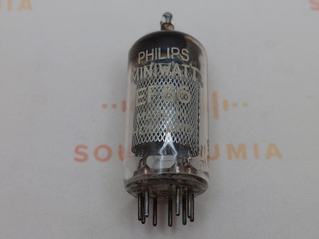 Mullard EF86 9R1 vacuum tube with Mesh Plate and SQ Getter, image 65
