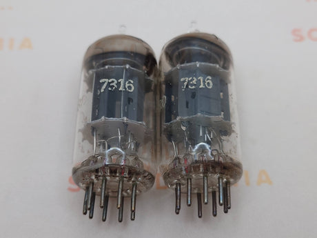 Amperex ECC186 7316 vacuum tube with O-Getter, image 31