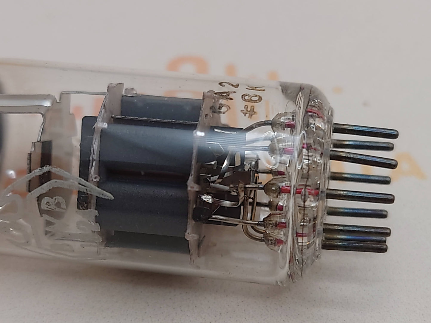 Siemens ECC88 = 6DJ8 Red Tip Matched Pair - München GA3 #3G - NOS 