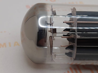 1x Mullard 6080 6AS7 3-Glimmer schwarze Platten Metallsockel - Mitcham '59 AJ1 - NOS+