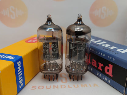 Mullard ECC83 12AX7 Short Plates