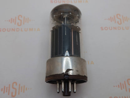 1x Mullard 6080 6AS7 3-Glimmer schwarze Platten Metallsockel - Mitcham '59 AJ1 - NOS+