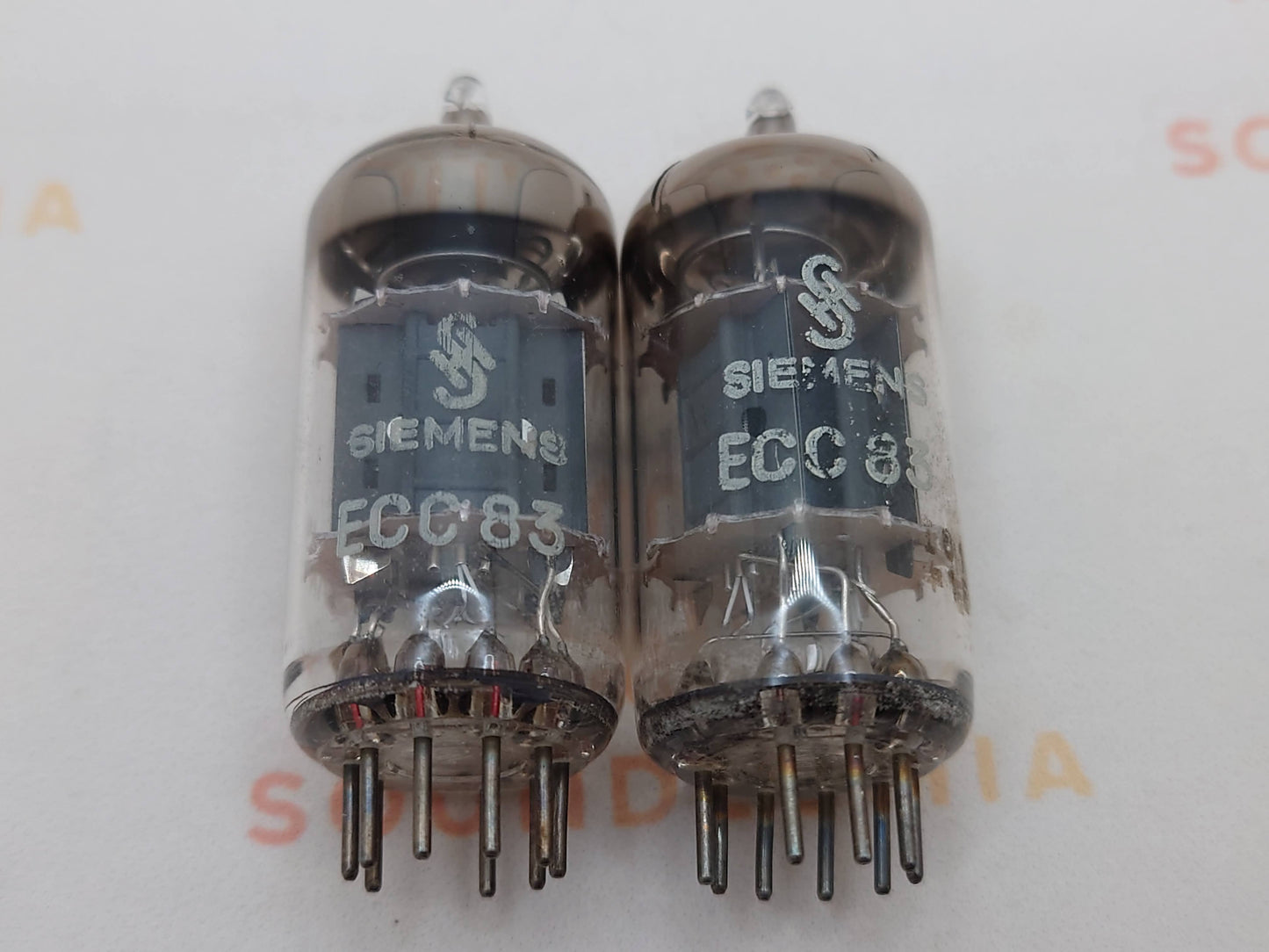 4x Siemens ECC83 12AX7 Kurzplatten - I61 ‡1E/‡0D - München 1960er 