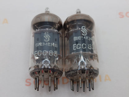 4x Siemens ECC83 12AX7 Kurzplatten - I61 ‡1E/‡0D - München 1960er 