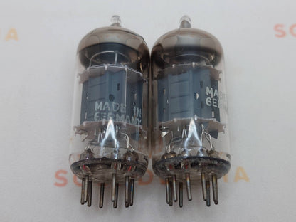 4x Siemens ECC83 12AX7 Kurzplatten - I61 ‡1E/‡0D - München 1960er 