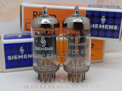 4x Siemens ECC83 12AX7 Kurzplatten - I61 ‡1E/‡0D - München 1960er 