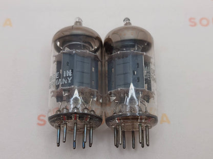 4x Siemens ECC83 12AX7 Kurzplatten - I61 ‡1E/‡0D - München 1960er 