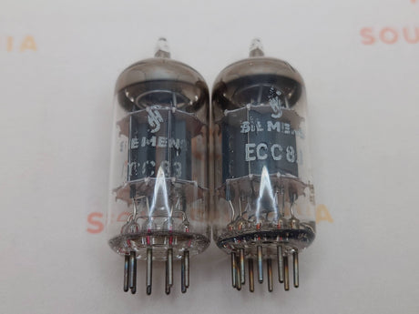 Siemens ECC83 12AX7 vacuum tube with O-Getter and Short Plates, image 19
