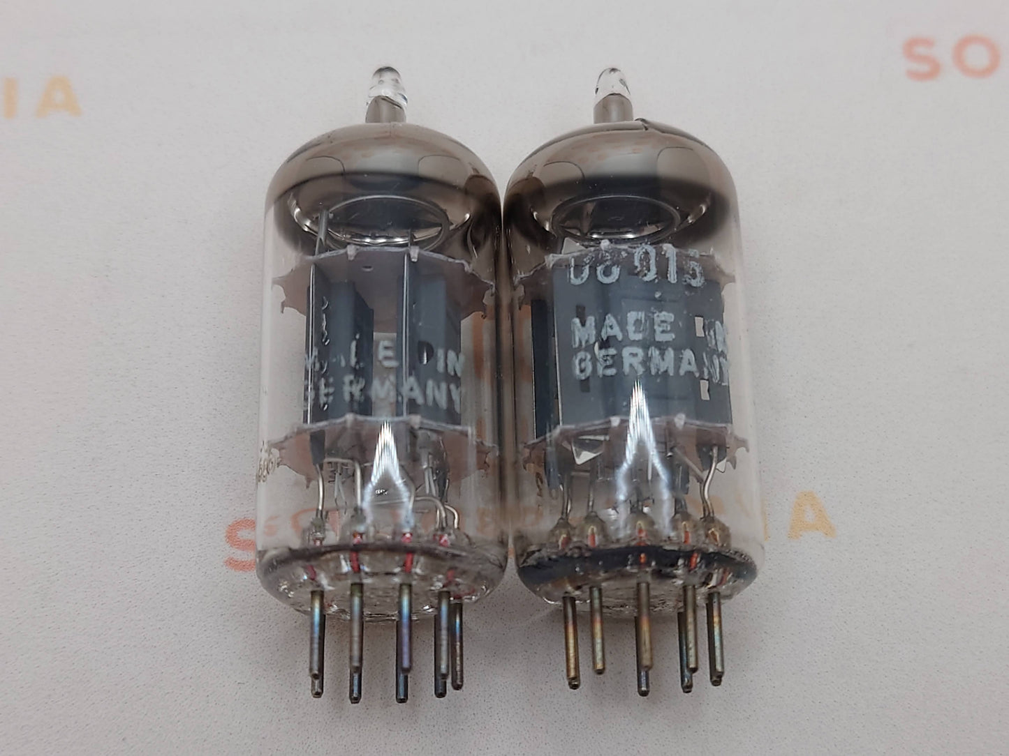 4x Siemens ECC83 12AX7 Kurzplatten - I61 ‡1E/‡0D - München 1960er 