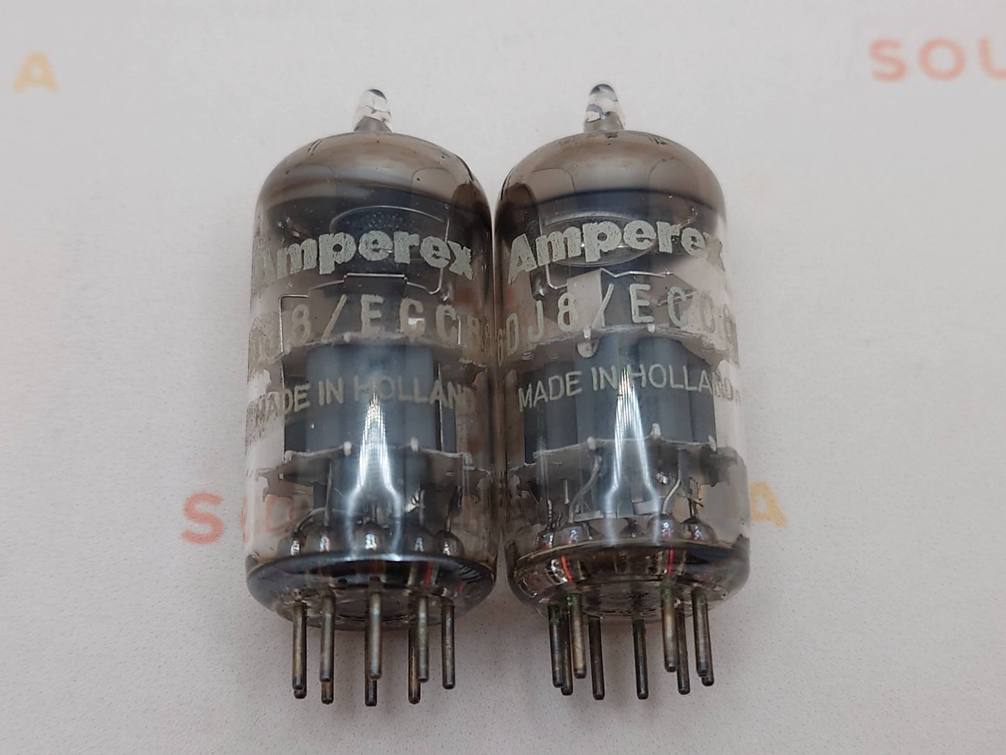 4x Amperex ECC88 6DJ8 O-Getter - Heerlen, NL '62 - Gleicher Code - In der Nähe von NOS 