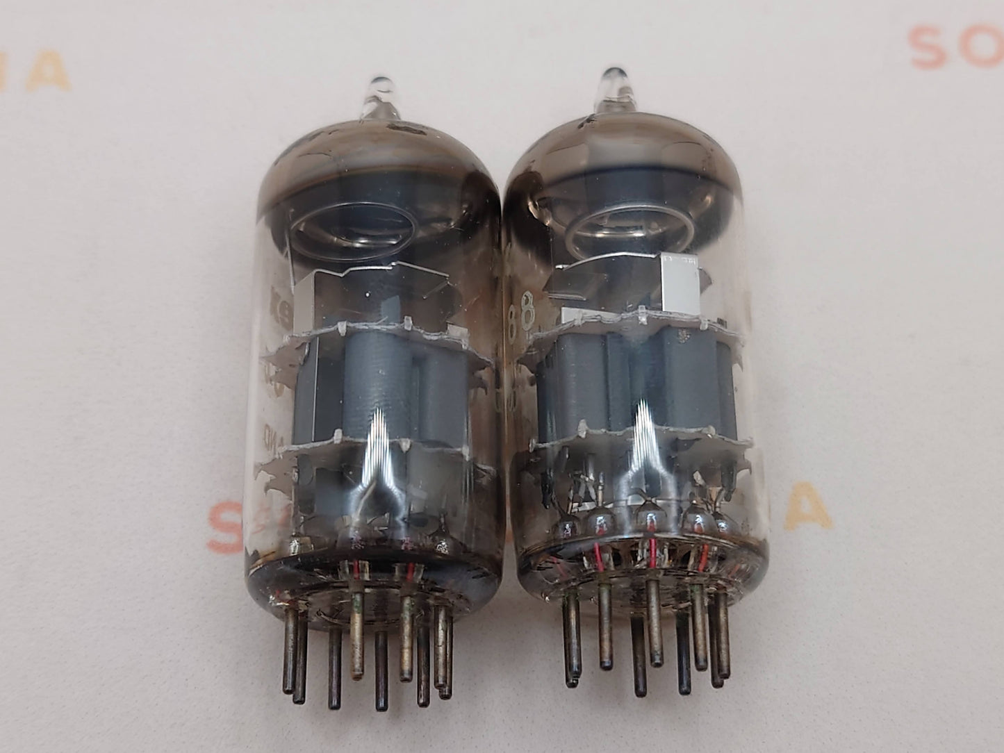 4x Amperex ECC88 6DJ8 O-Getter - Heerlen, NL '62 - Gleicher Code - In der Nähe von NOS 