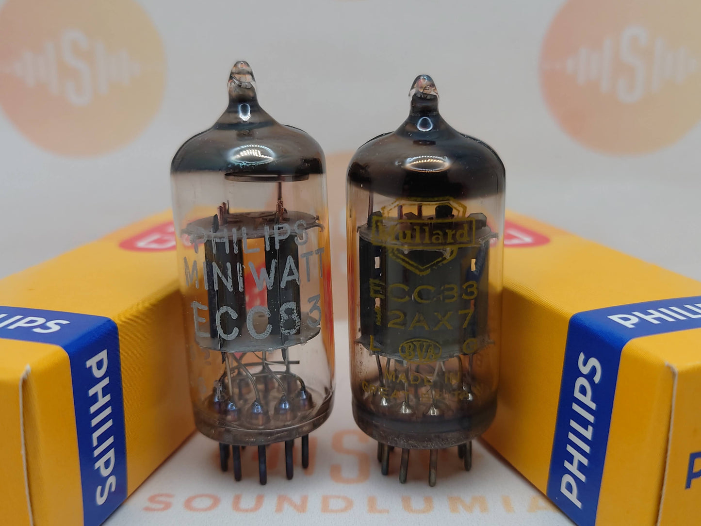 Mullard ECC83 12AX7 Short Plates