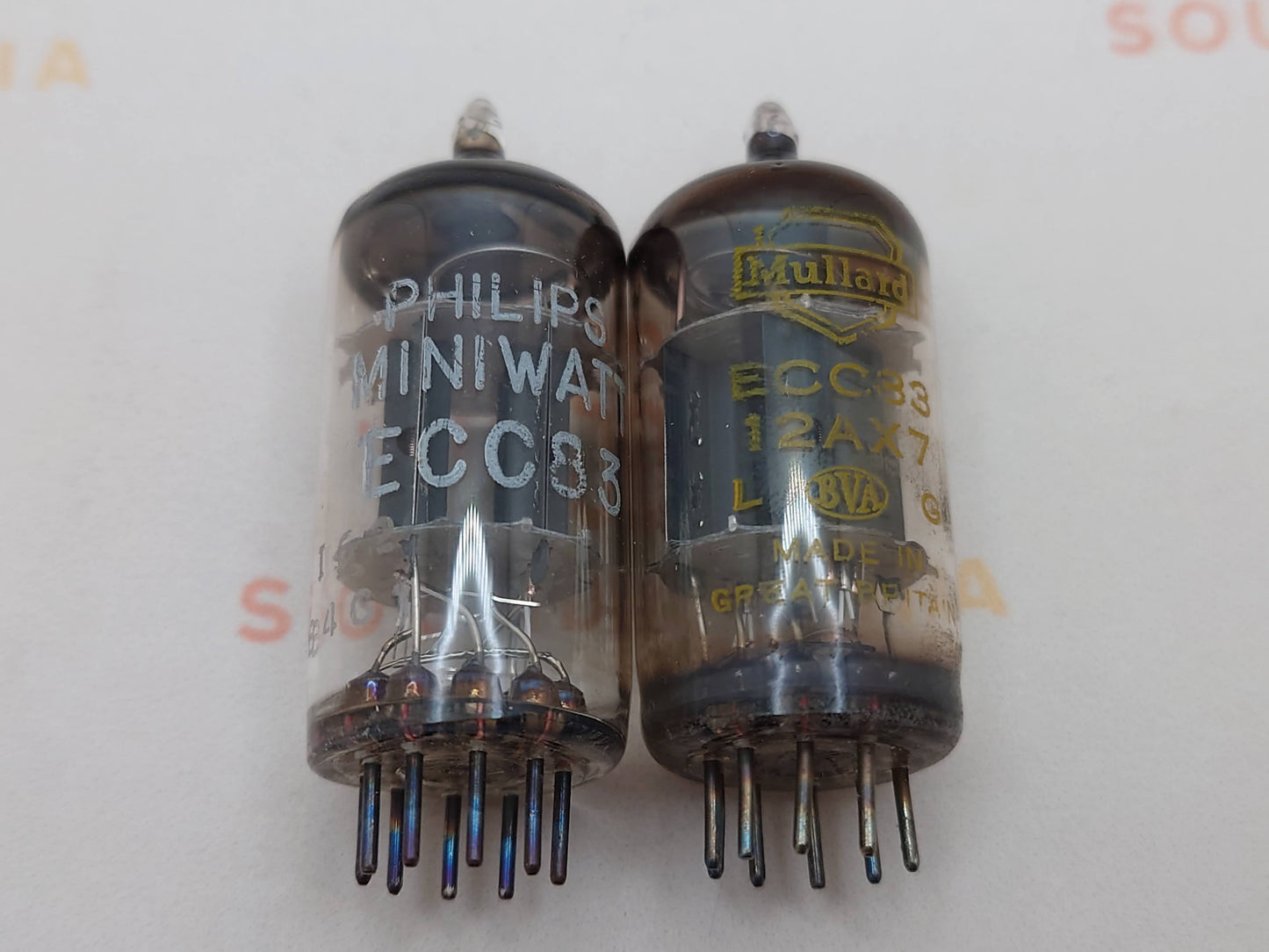 Mullard ECC83 12AX7 Short Plates