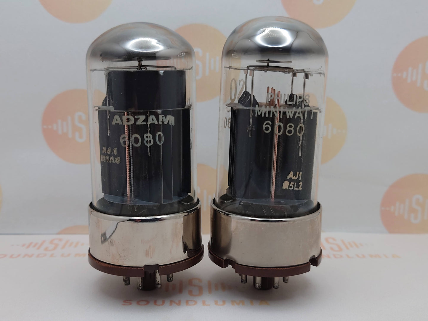 Mullard 6080 6AS7 3片云母黑板金属底座 - 米查姆