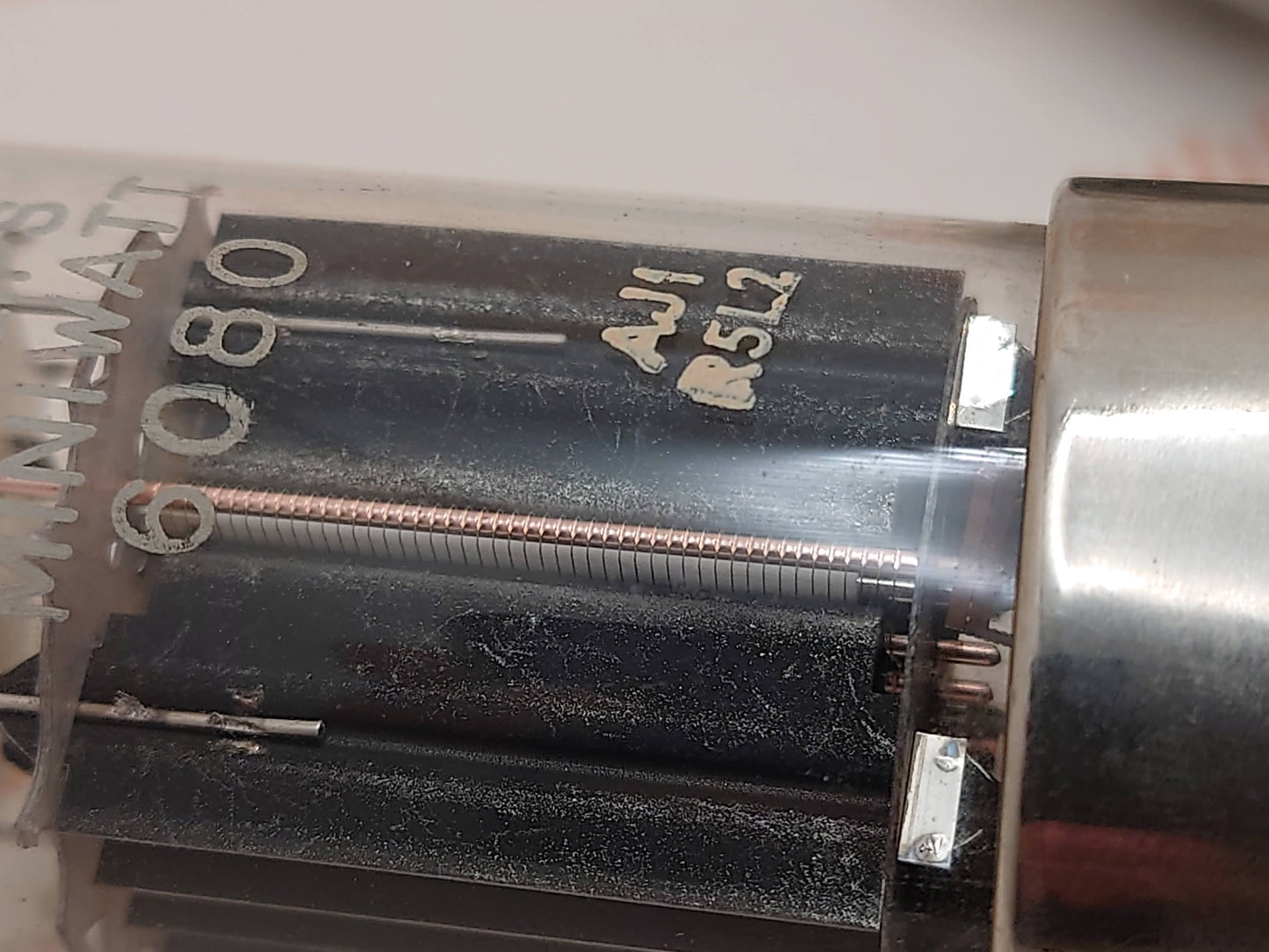 Mullard 6080 6AS7 3片云母黑板金属底座 - 米查姆