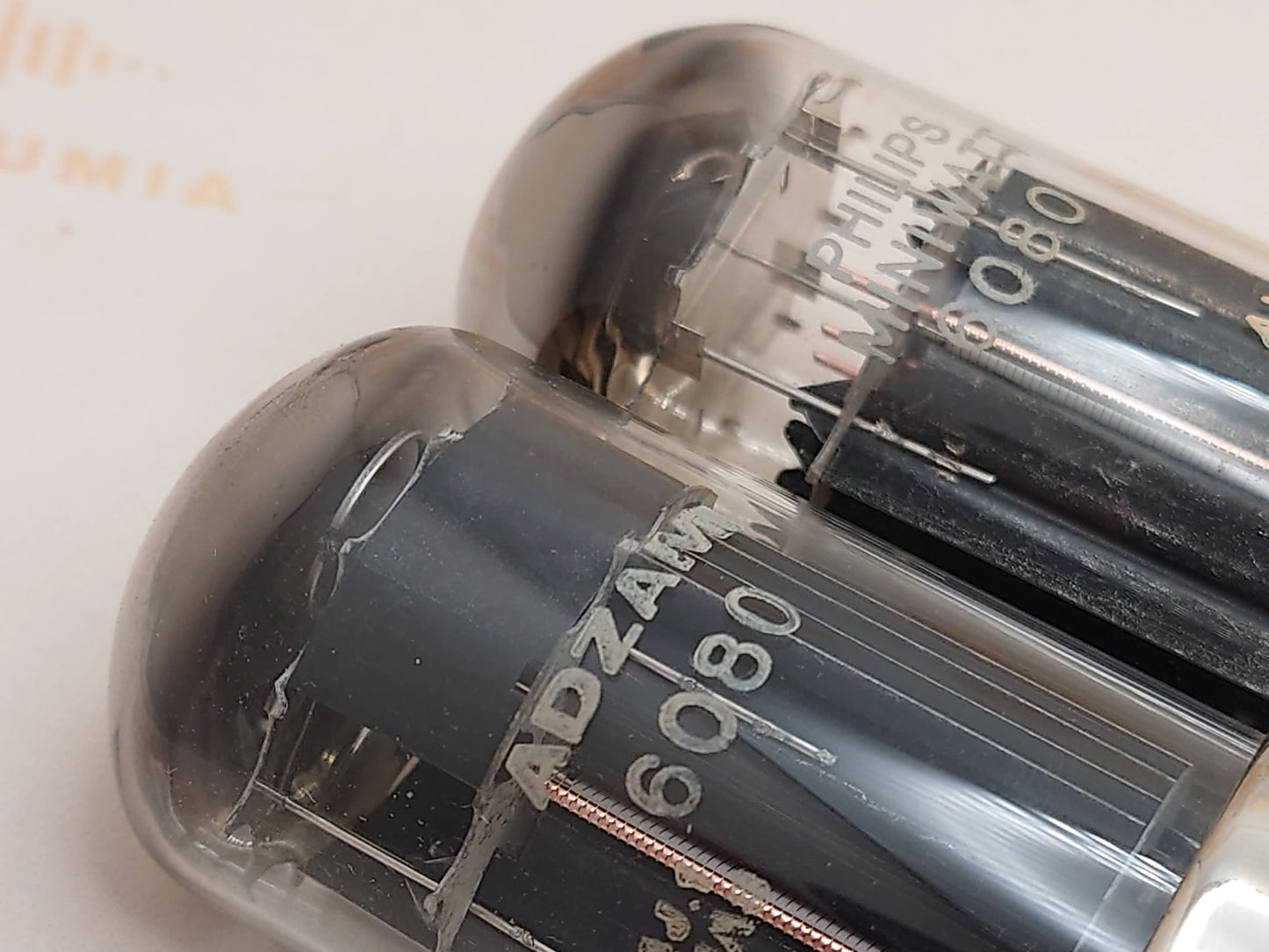 Mullard 6080 6AS7 3片云母黑板金属底座 - 米查姆