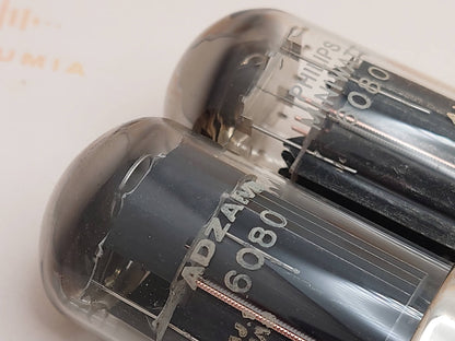 Mullard 6080 6AS7 3片云母黑板金属底座 - 米查姆