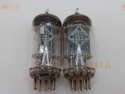 飞利浦 EL84 6BQ5 O型吸气管匹配对 - 1964年产于海尔伦 - 近乎全新库存