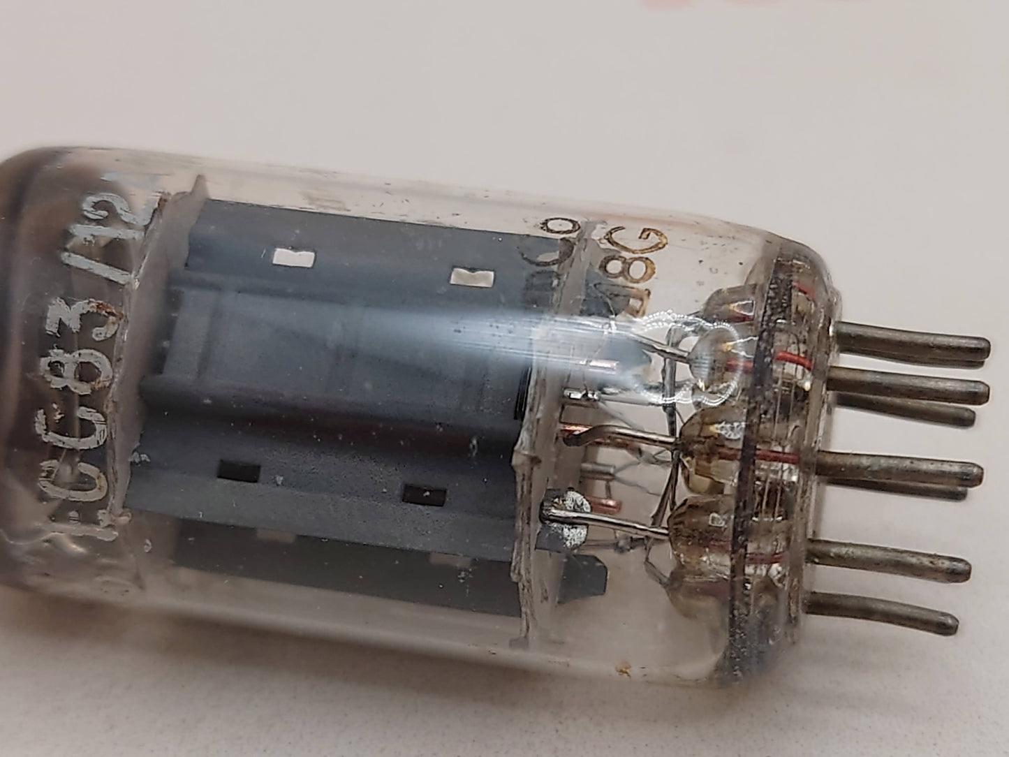 Amperex ECC83 长板箔 D 型吸气剂匹配对 - Holland '57 mC5 ⊿7J