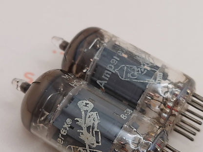 Amperex ECC83 长板箔 D 型吸气剂匹配对 - Holland '57 mC5 ⊿7J