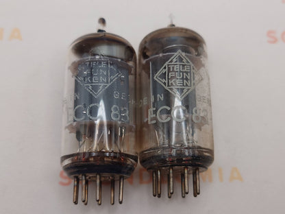 Telefunken ECC83 12AX7 Plaques lisses Berlin
