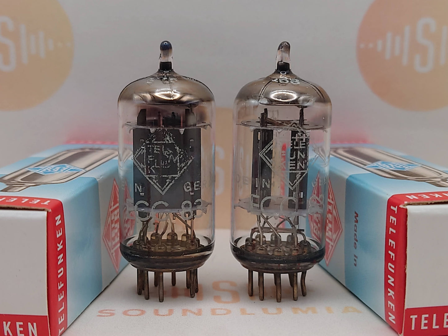 Telefunken ECC83 12AX7 Plaques lisses Berlin