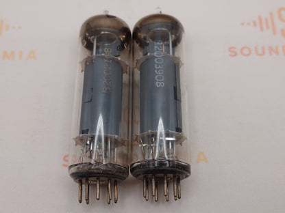 Telefunken EL84 6BQ5 O-getter Matched Pair ◇ Bottom - Berlin '62/'63 - Near NOS