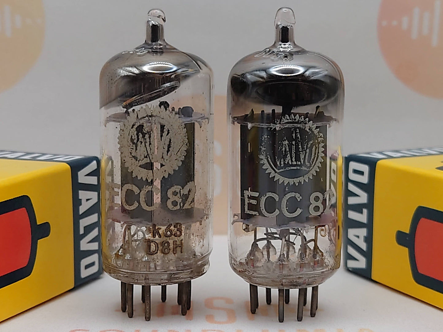 Valvo ECC82 12AU7 Long Plates 30° Hamburg