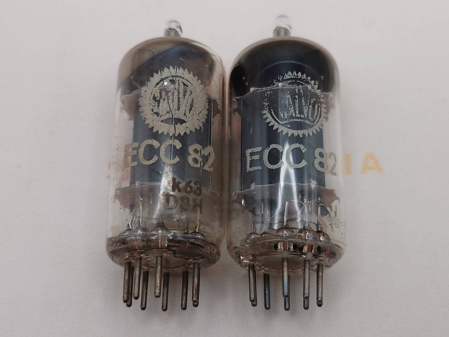 Valvo ECC82 12AU7 Long Plates 30° Hamburg