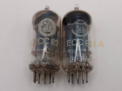 Valvo ECC82 12AU7 Long Plates 30° Hamburg