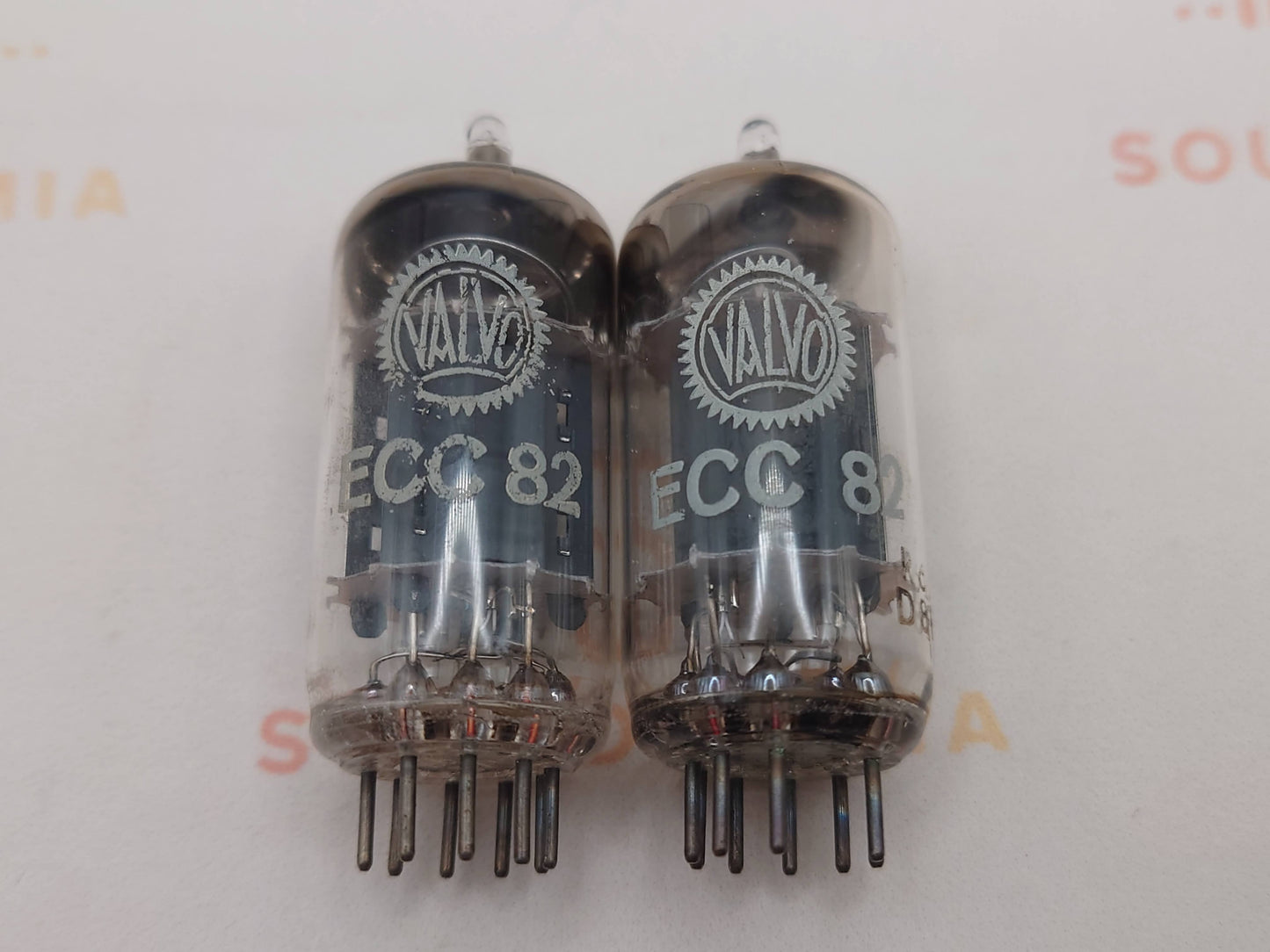 Valvo ECC82 12AU7 Long Plates 30° Hamburg