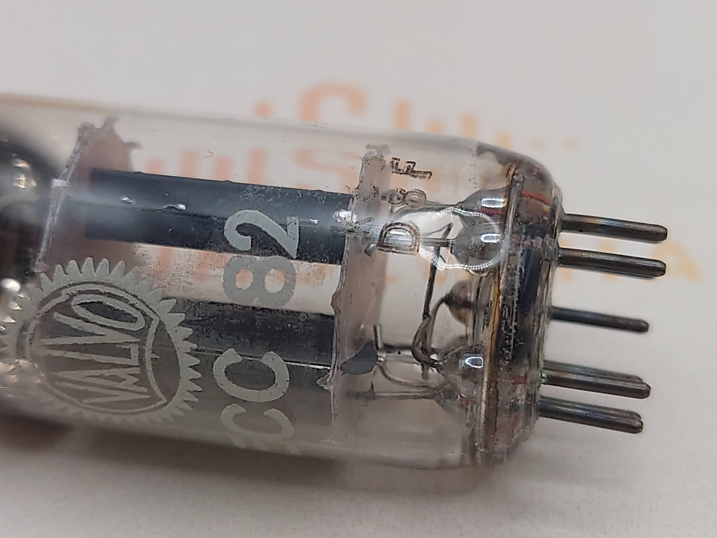 Valvo ECC82 12AU7 Long Plates 30° Hamburg