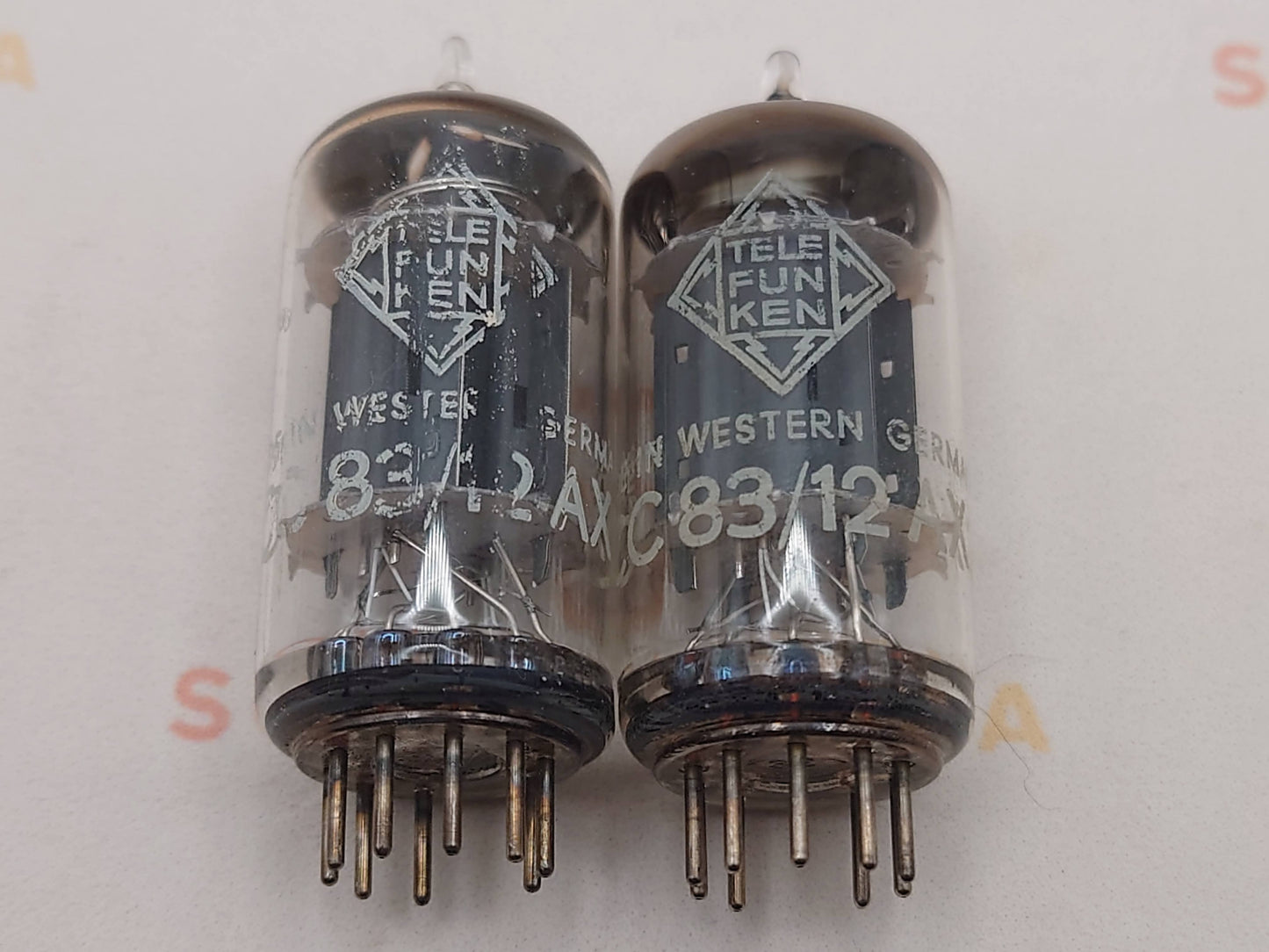 Telefunken ECC83 12AX7 Plaques lisses Berlin