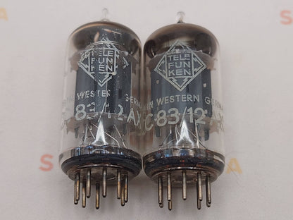 Telefunken ECC83 12AX7 Plaques lisses Berlin